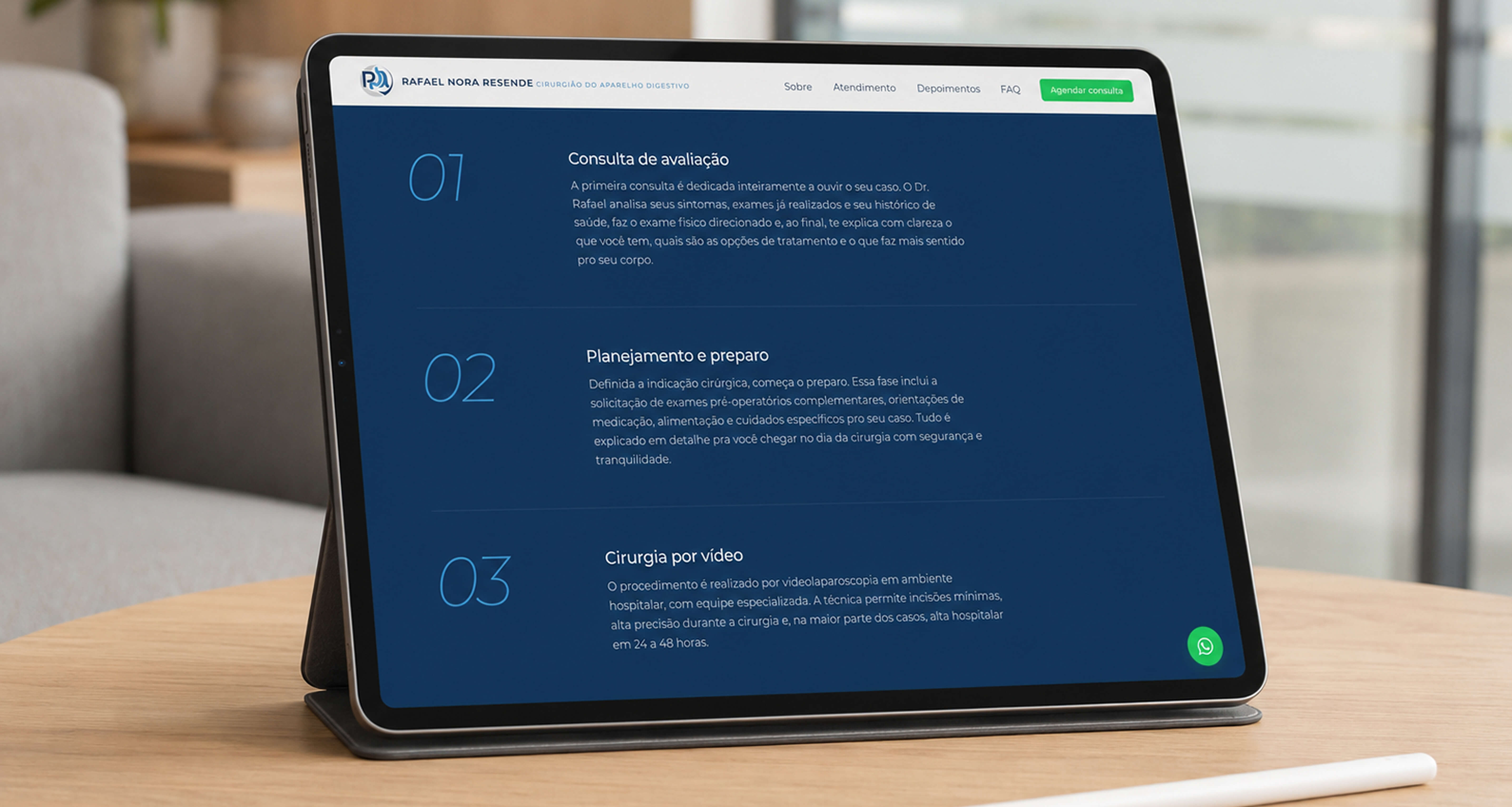 Dr. Rafael Nora Resende — Layout completo