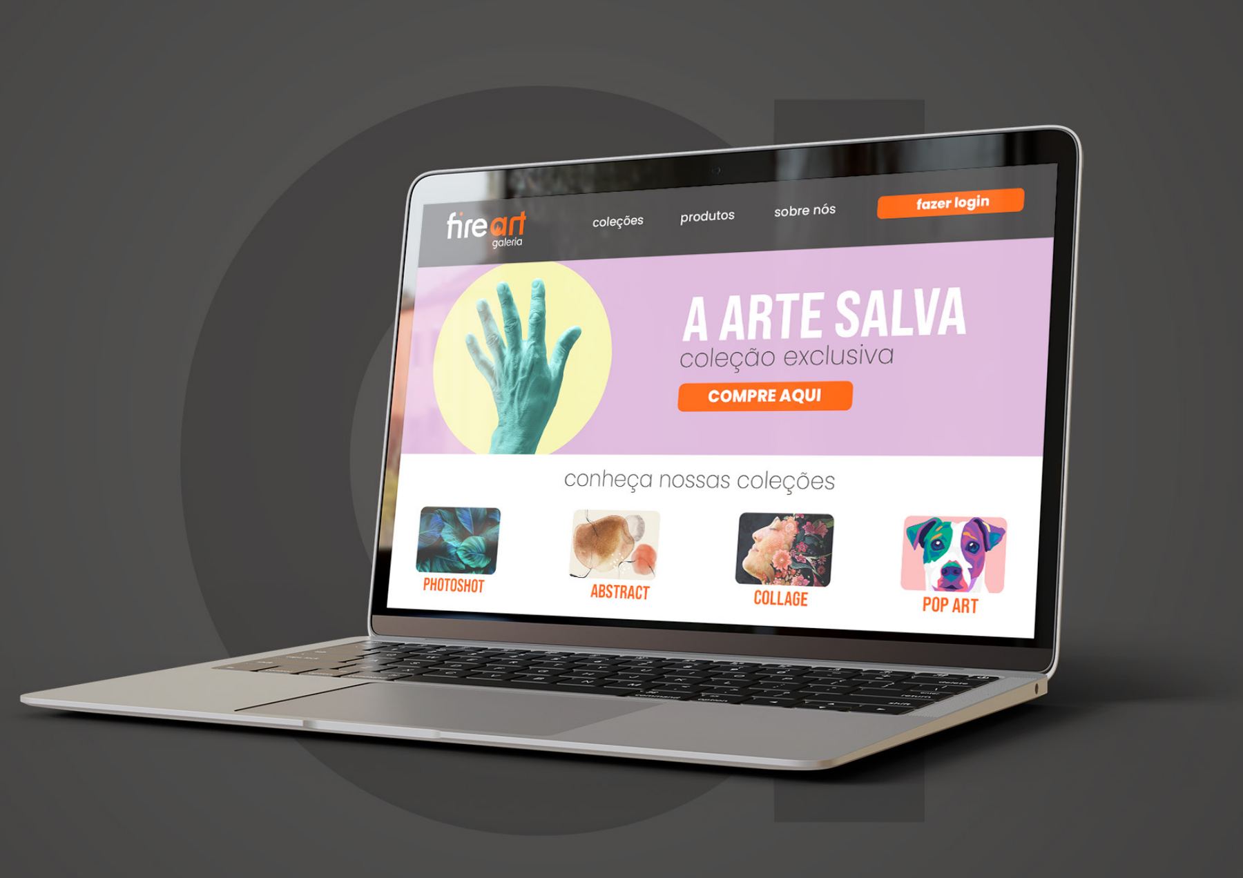 Fire Art — Plataforma da galeria online