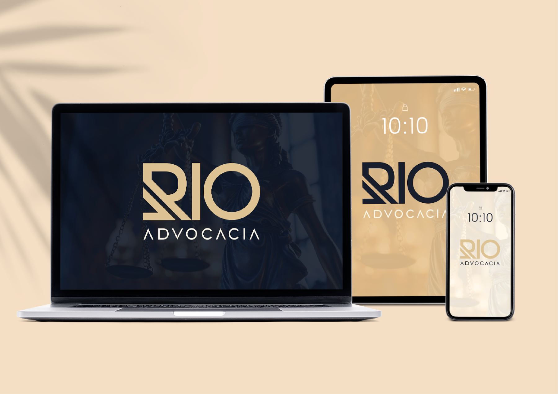 Rio Advocacia — Mockup multi-dispositivo